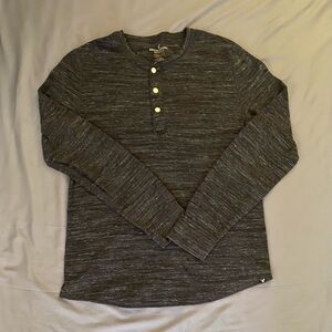 American Eagle Outfitters Charcoal Long Sleeve Henley mens medium